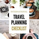 International travel planning checklist