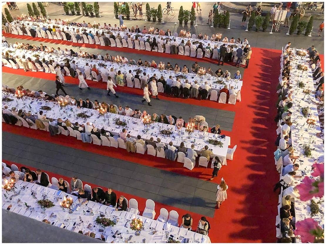 Long table in Graz