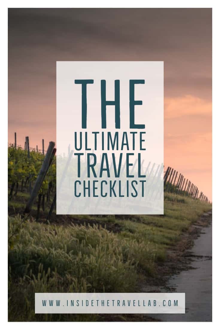 Sunrise over fields in the ultimate travel checklist
