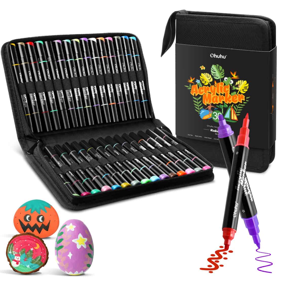 ohuhu acrylic markers from Amazon - best travel gifts for kids 