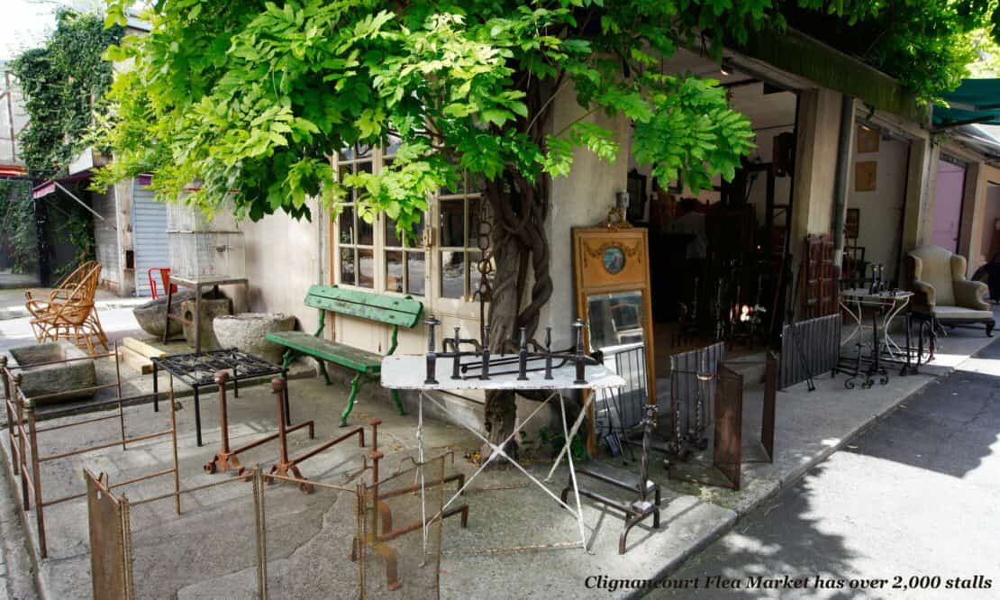 Antiques for sale at Clignancourt Flea Market in Paris - hidden gems in Paris 