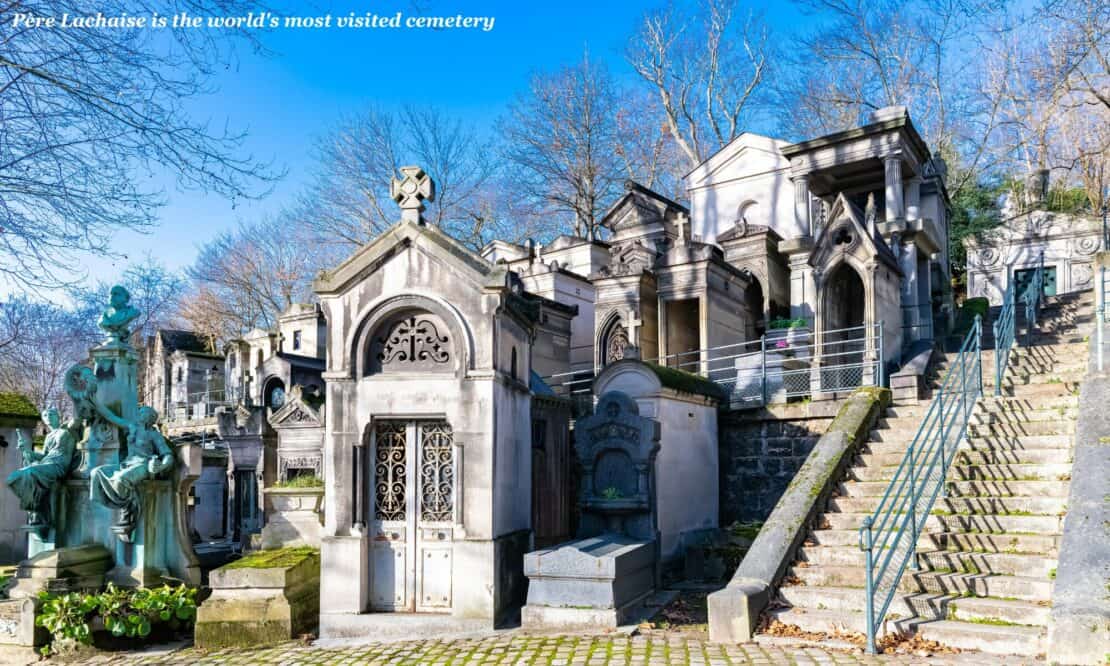 Père Lachaise Cemetery on a sunny day - hidden gems in Paris 