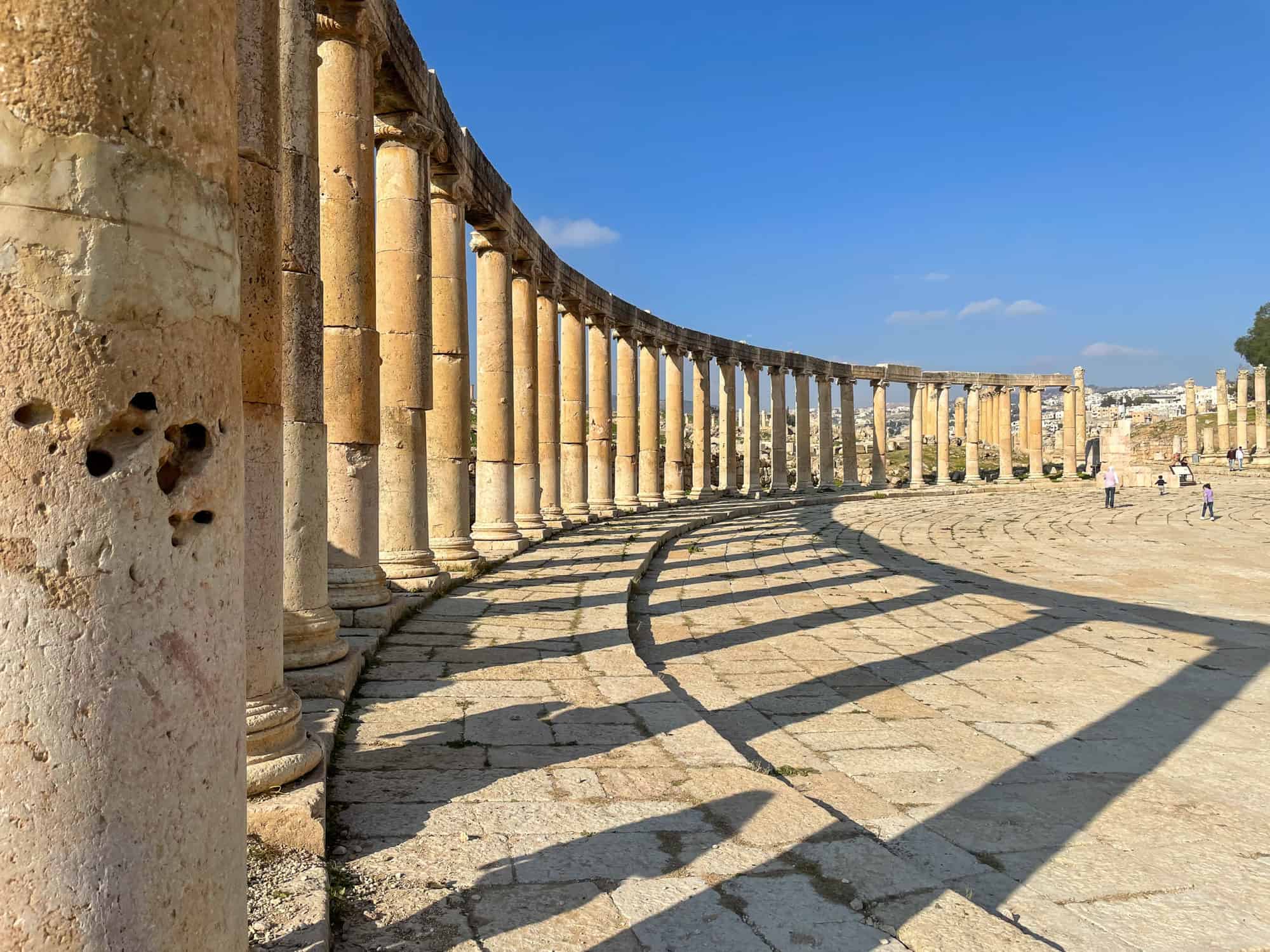 Jordan - Jerash - sweeping columns