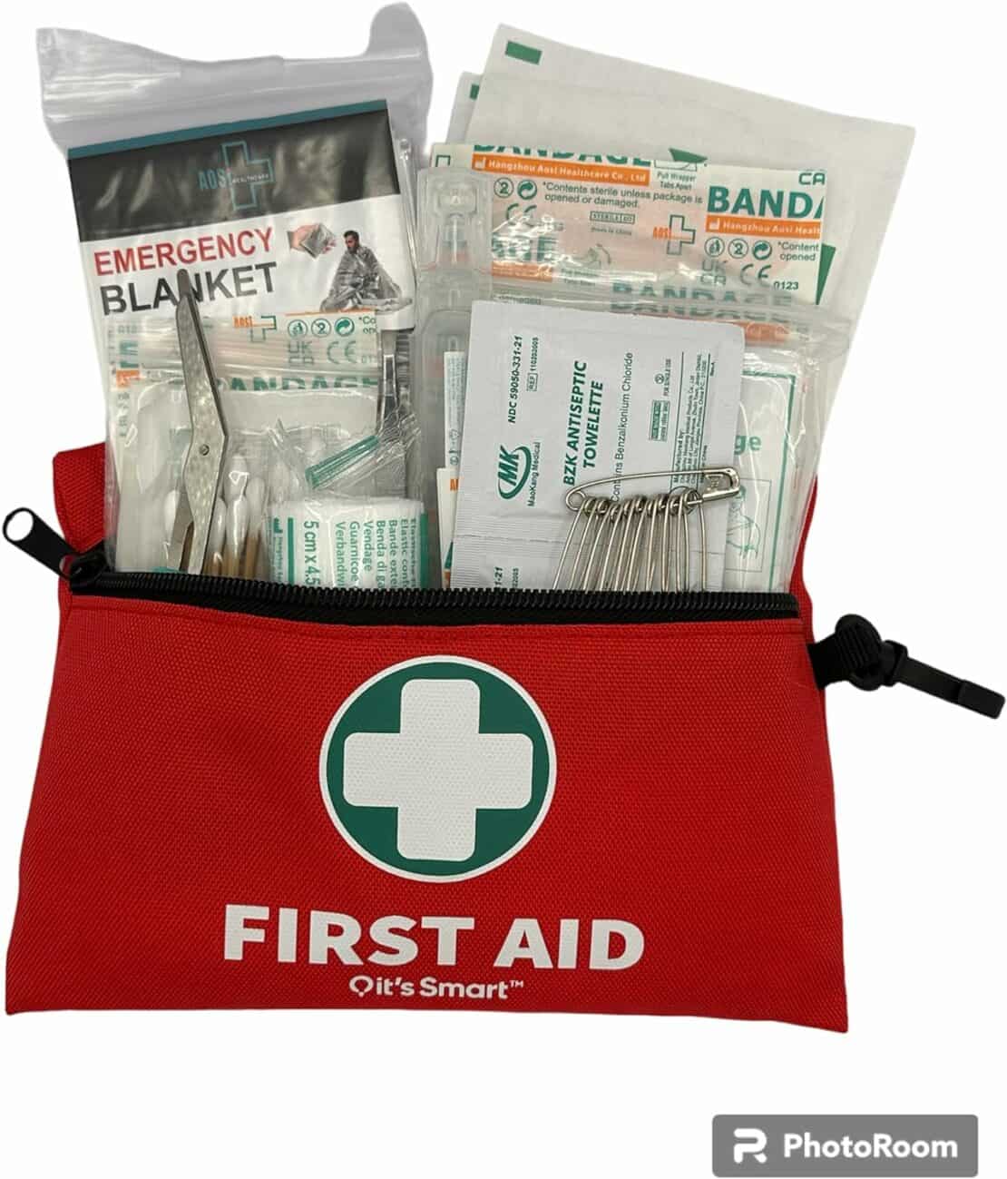 Compact first aid kit for travel 