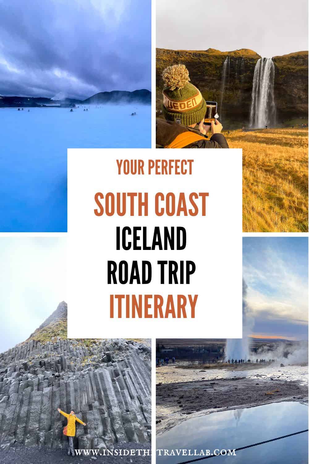 South Coast Iceland Road Trip itinerary cover image for Pinterest