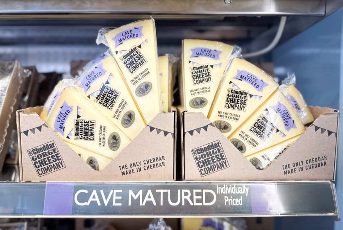 Cheddar Gorge Cheese Company slices of cheddar