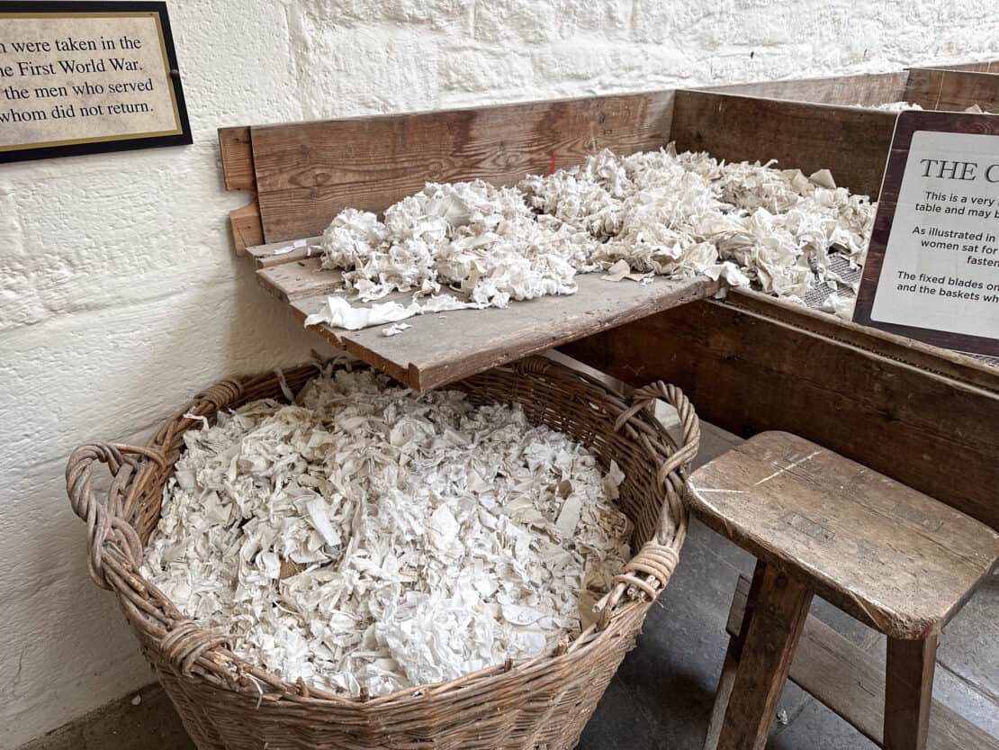 Papermaking station at Wookey Hole in Somerset - the best things to do in Brean 