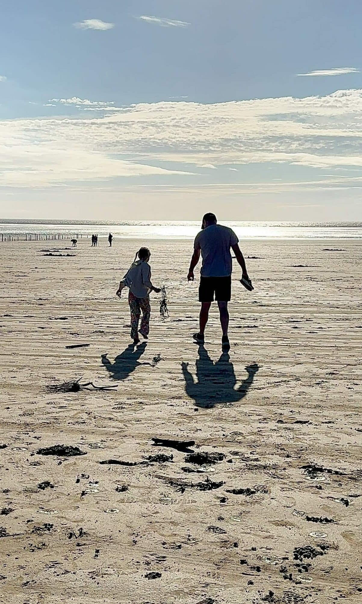 Father and daughter on the beach, the best things to do in Brean 