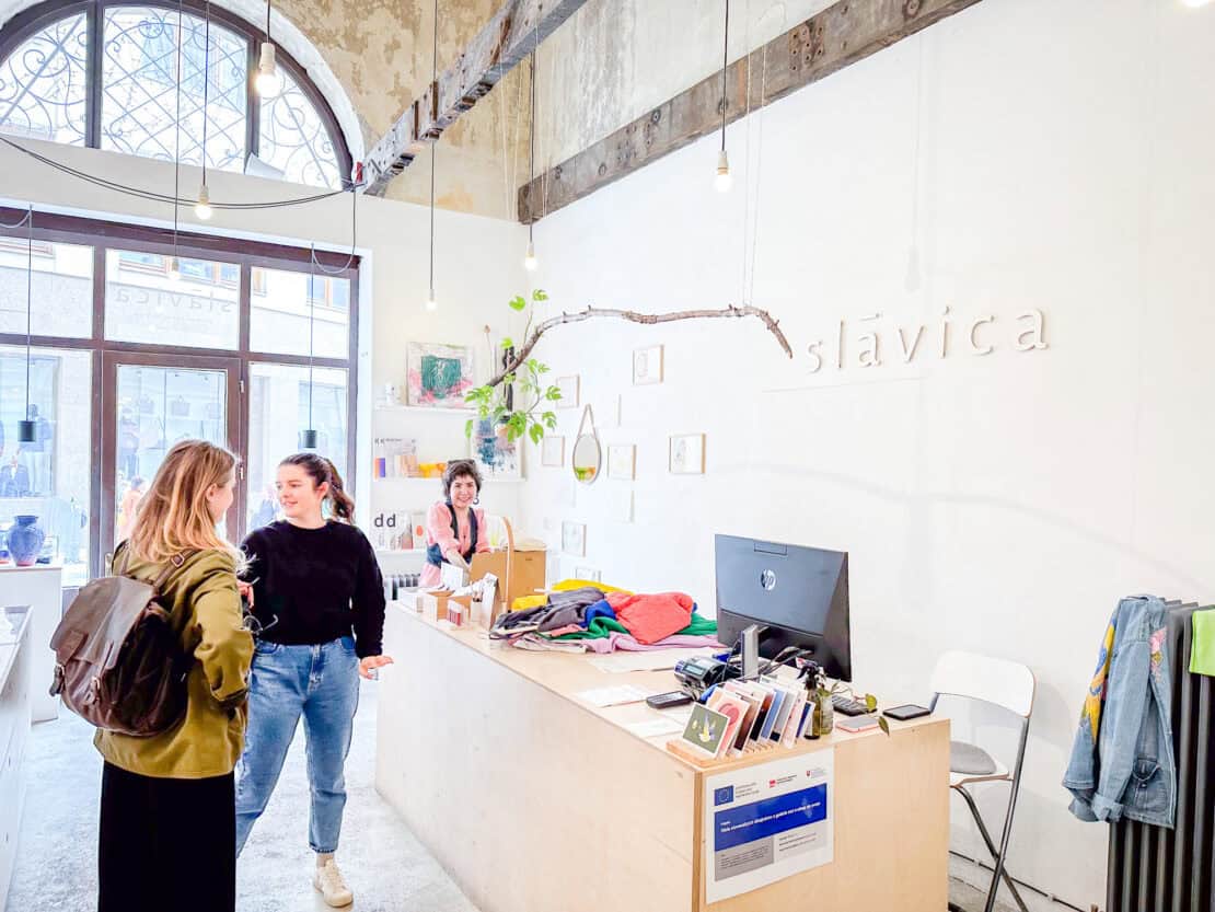 Inside the Slāvica design shop in Bratislava, Slovakia - is Bratislava worth visiting? 