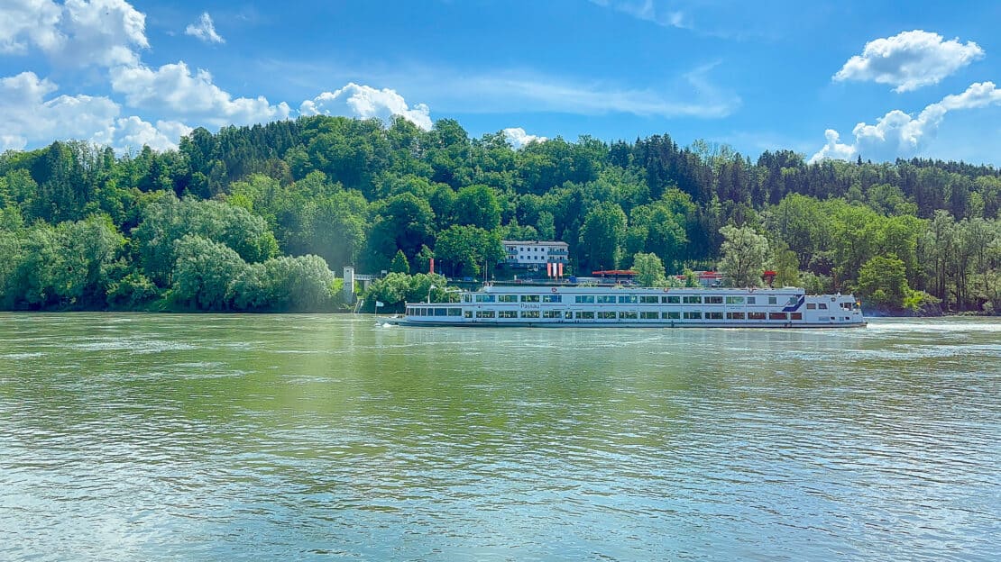 Viking Aegir boat making its way along the Danube - Viking Aegir review