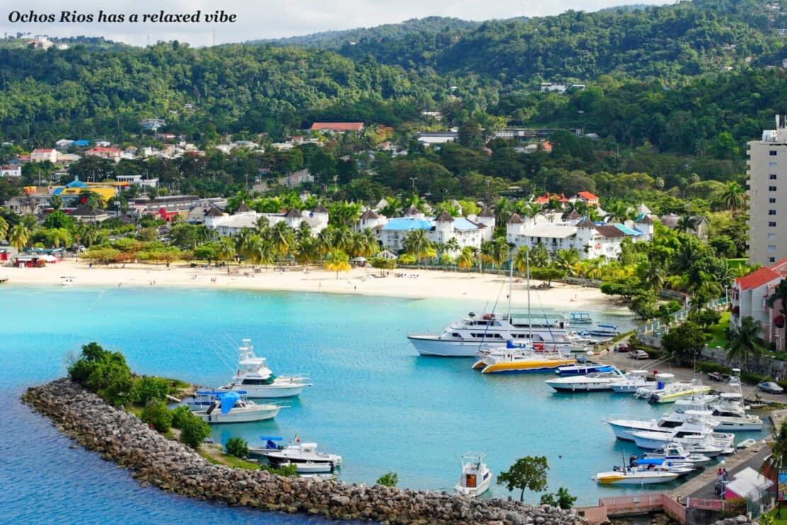 Boats in the harbour in Ochos Rios Jamaica - Jamaica vs Barbados 