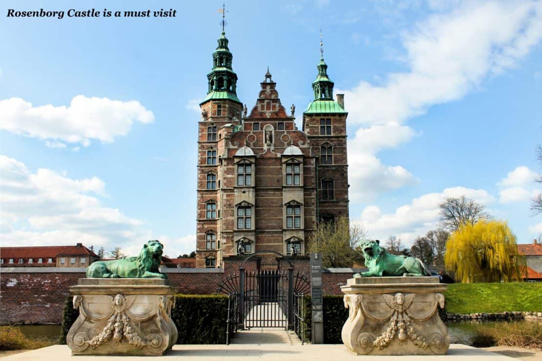 Rosenborg castle on a sunny day in Copenhagen, Denmark - 48 hours in Copenhagen 